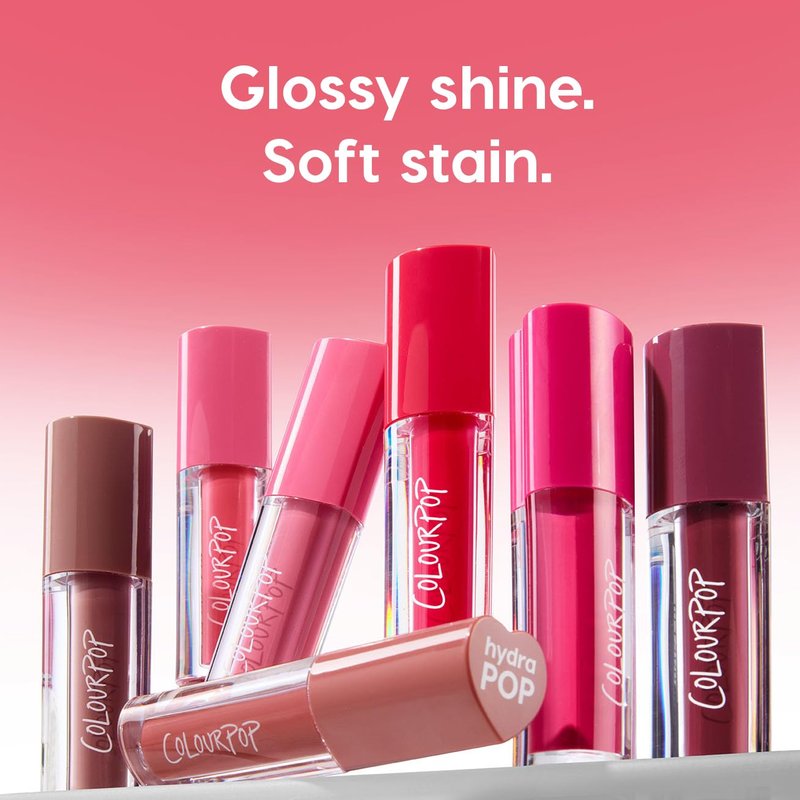 ColourPop HydraPop Glossy Lip Stain - Hydrating Lip Gloss with Soft Tint | Non-Drying, Long-Lasting, Juice Box (0.11 Fl Oz)