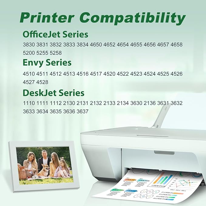 MYTONER 63XL Ink Cartridges Black and Color Replacement for HP Ink 63 63XL Ink Cartridge Combo Pack for HP OfficeJet 3830 4650 4652 4655 5255 5258 Envy 4520 4512 DeskJet 3630 3632 Printer 63 Ink