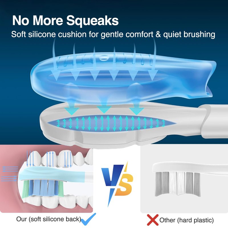 Replacement Toothbrush Heads for Philips Sonicare Replacement Heads C3,A3,4100,Electric Replacement Brush Heads for Phillips Sonicare Toothbrush C3,4100,A3,W,for Philips Sonic Care Brush,12 Pack