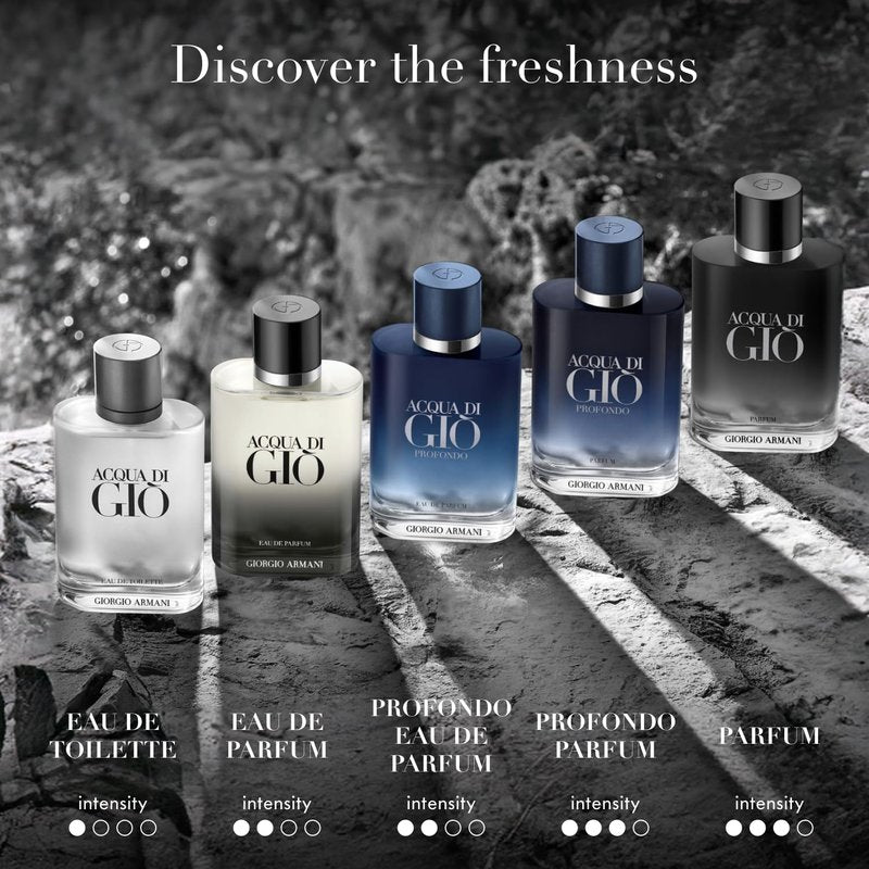 Armani Beauty – Acqua di Giò – Parfum – Cologne for Men – Fresh & Woody Men’s Fragrance – Bergamot, Ginger, Marine, Geranium, Rosemary, Clary Sage, Patchouli, Incense Notes - 5.0 Fl Oz