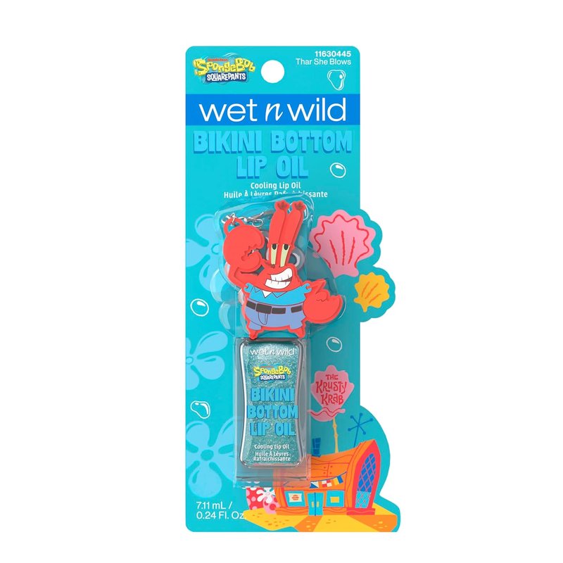 Wet n Wild Spongebob Bikini Bottom Cooling Lip Oil - Thar She Blows | Hydrating Duo Set