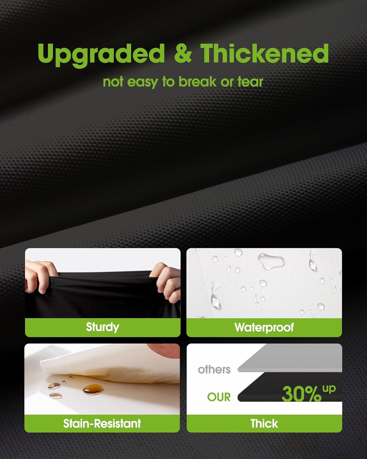 Pureegg Disposable Plastic Tablecloths - 12 Pack, 54 x 108 Inch, Sturdy & Leakproof for Parties, Picnics, Halloween, White & Black