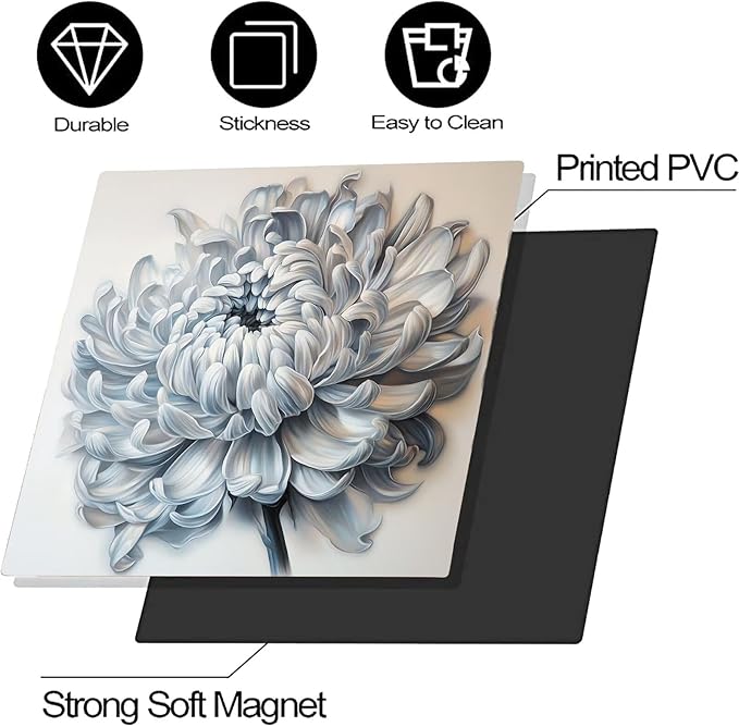 Blooming Flower Dishwasher Magnet Cover Kitchen Dishwasher Sticker, Simplicity Decorative Dishwasher Magnetic Panel Decal 23x26inch
