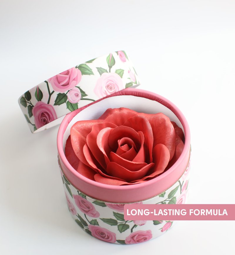 3D Rose-Shaped Cream Blush in Pink - Silky Smooth Finish, Buildable Glow, with Real Rose Scent | Hermoso Rubor en Forma de Rosa