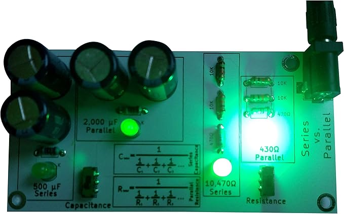 eLearnTronics Full Set of 4 Electronics Learning Boards | Practice Soldering & Learn Electronics | Multiplexer, Resistance, Capacitance, and Series vs. Parallel
