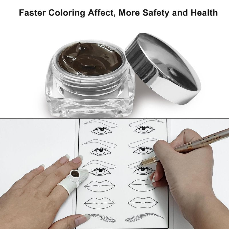 Faat3 Coi4 Microblading Kit, Eyebrow Pen with Microblading Supplies Eyebrow Kit Mapping Kit for Beginners & Artist