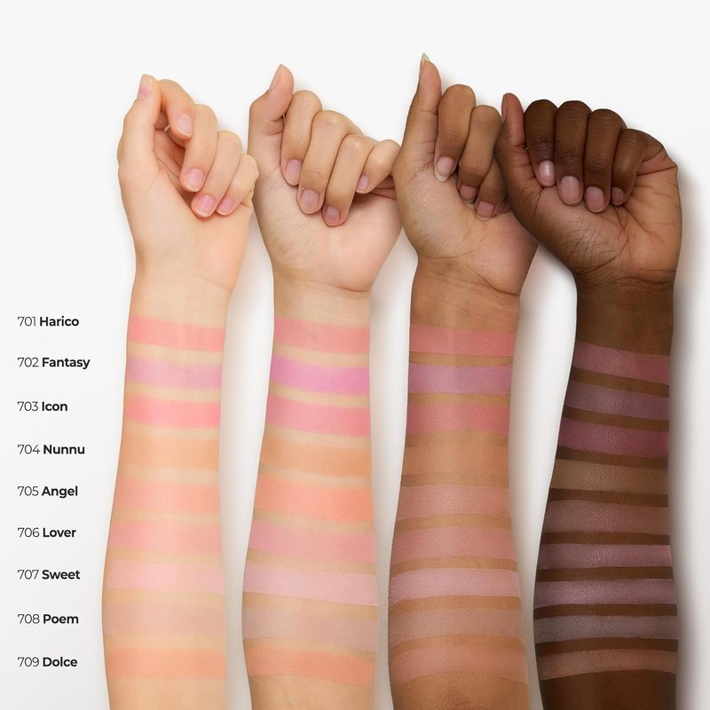 Laka Love Silk Blush - Radiant Buildable Powder Blush for Natural Glow | Long-Lasting Moisturizing Formula (#708 Poem)