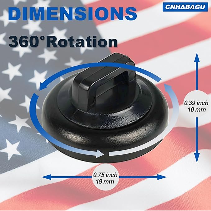 CNHABAGU Magnetic Cable Zip Tie Mounts Clips Multipurpose Zip Ties Mount Base Holder Black Wire Cable Holder Mount Wire Clips Management for Home Office Marine Electrical Wiring (Black, 40 Piece)