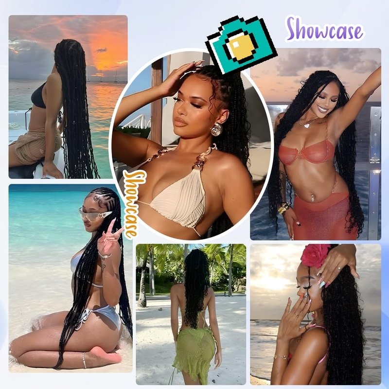 Deep Wave Human Braiding Hair for Boho Braids – 10 Inch 120g 3 Bundles/Pack Natural Black, 100% Unprocessed 12A Brazilian Virgin Hair Bulk, No Weft, Wet & Wavy Curly Knotless Extensions