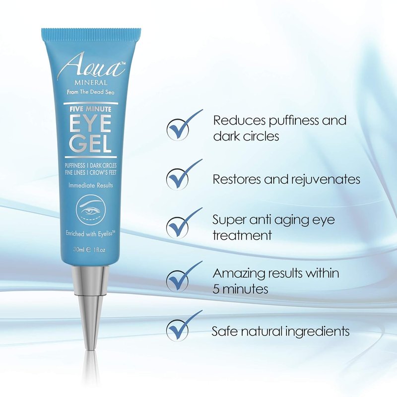 Puffy Eye Gel - Instant Wrinkle Reduction & Puffiness Relief - Hydrating Green Tea Extract | 1 oz