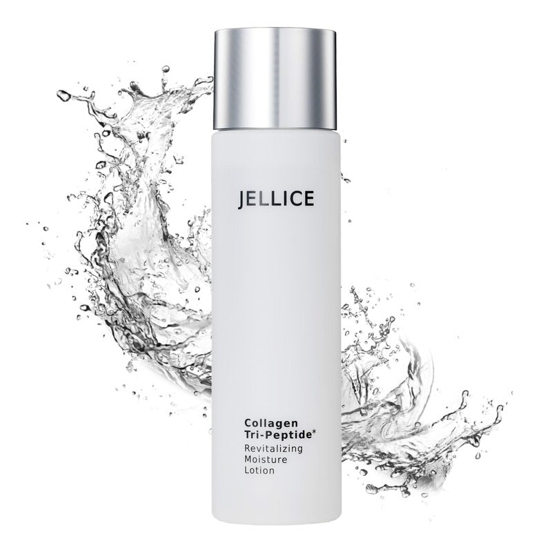 JELLICE Firming & Hydrating Collagen Lotion for Face & Neck – Lightweight Japanese Skincare with Tripeptides, Hyaluronic Acid & Niacinamide – Smooths, Tones & Softens – 4.06 fl oz