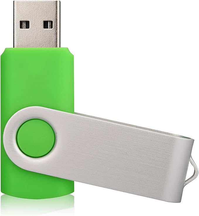 KALSAN 10 Pack 8GB USB Flash Drive 2.0 Memory Stick - Green