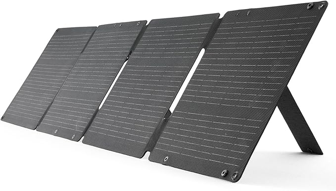 65W Solar Panel,Foldable Portable Solar Panel,25.4% High-Efficiency, PD 45W USB-C Port,QC3.0 USB-A Port,DC5521 Output, Folding IP 68 Waterproof Solar Panels with Carabiners for Camping