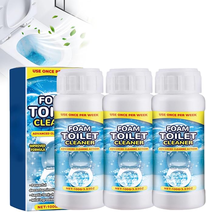 2025 New Foam Toilet Cleaner, Upgraded Powerful Toilet Bowl Cleaner, Advanced Bathroom Cleaner for Home, Powerful Instant Bowl Cleaners for Toilets Squatting Pans (3)