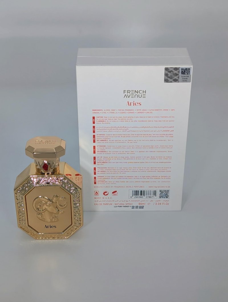 French Avenue Aries Genesis EDP 90ml Floral Fruity Musky Perfume