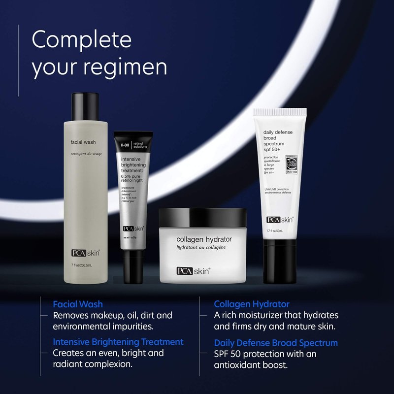 PCA SKIN Intensive Brightening Treatment - 0.5% Pure Vitamin A Retinol Face Serum for Discoloration & Dark Spots (1 oz)