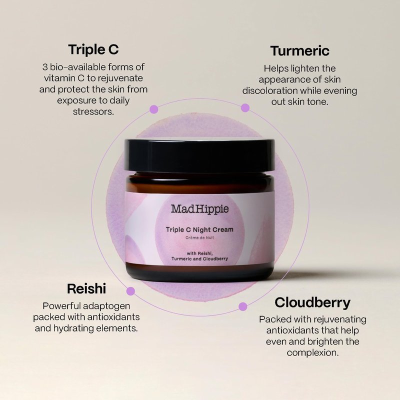 Mad Hippie Skin Brightening Kit – Vitamin C Serum, AHA Exfoliating Peel + Triple C Night Cream, Travel Essentials