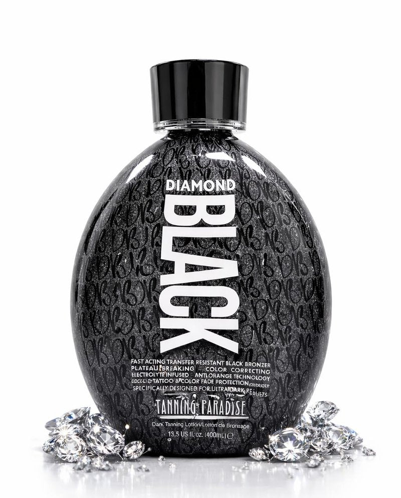 Tanning Paradise Diamond Black Tanning Lotion Transfer Resistant Tanning Lotion for Tanning Beds 13.5Oz