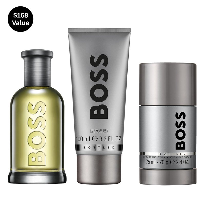 Hugo Boss Men's 3-Pc. Bottled Eau de Toilette Gift Set