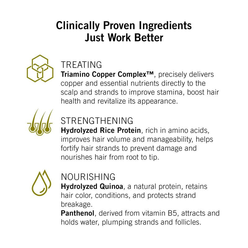 NEOVA Tricomin Reinforcing Conditioner- moisture-rich formula. Reinforce and strengthen hair to minimize strand breakage and split ends