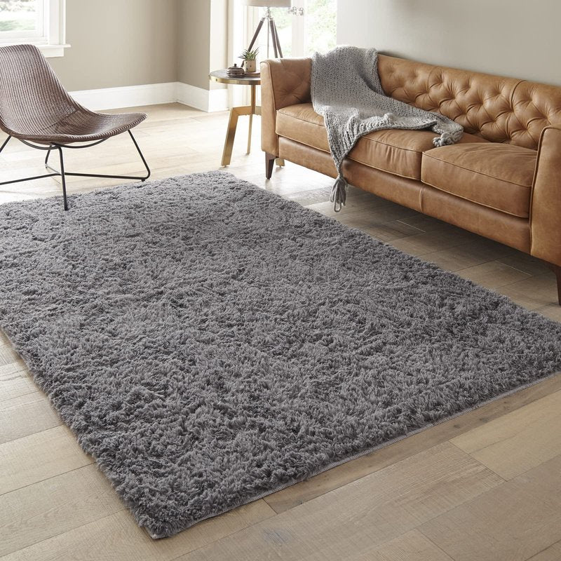 Ophanie Rugs for Living Room, Upgrade Non-Slip Fluffy Soft 5x8 Area Rug, Shag Large Fuzzy Plush Carpets for Bedroom Grey, Shaggy Gray Kids Boys Girls Dorm Nursery Home Decor Aesthetic