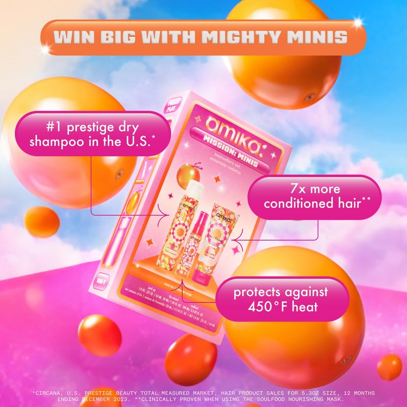 amika mission: minis bestsellers set