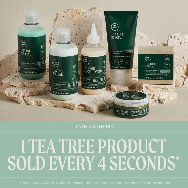 Tea Tree Styling Gel - Medium Hold Hair Gel for All Hair Types | High-Shine Finish