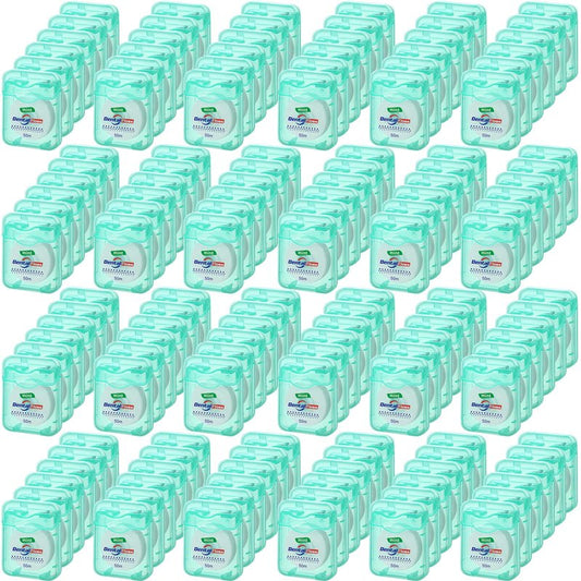 Geiserailie 72 Pack Dental Floss Bulk Mint Flavored 50m Each Travel Dental Floss Waxed Oral Care for Teeth Protection(Mint Green)