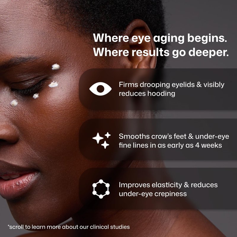Revision Skincare D·E·J Eye Cream®, Clinically Proven to Reduce Under-Eye Fine Lines and Wrinkles with Peptides and Hyaluronic Acid for a Firmer, Smoother Eye Area, 0.5 fl oz