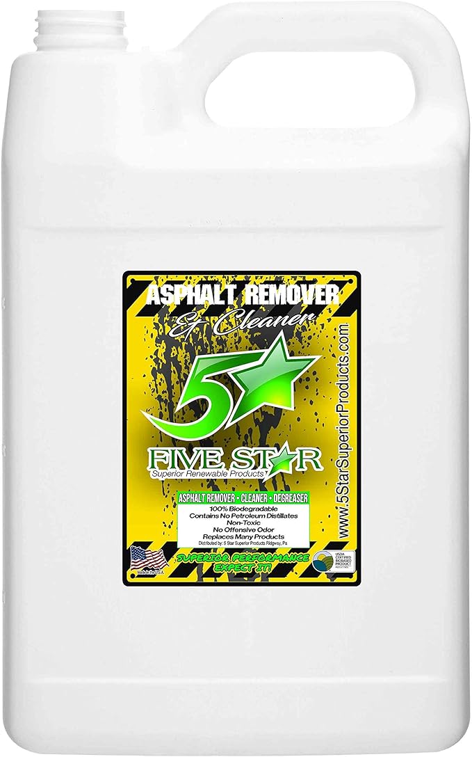 Asphalt Remover - 1 Gallon. Biodegradable, Cleaner, USDA Certified BioBased Product, No Offensive Odor, Superior Formula out-works dangerous products