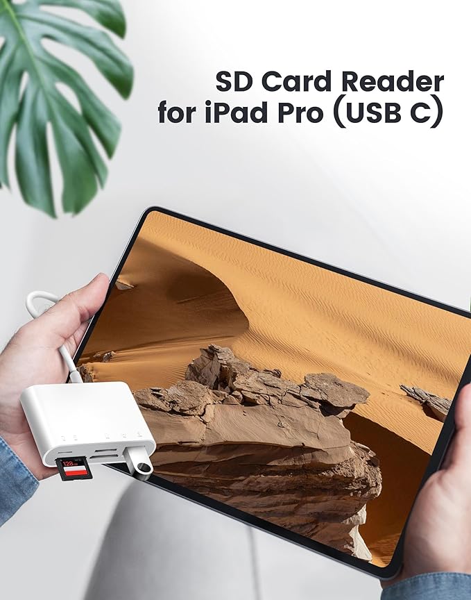 Oyuiasle USB C SD Card Reader, USB-C to SD MicroSD XD Picture MS Memory Stick Cards, Type C 5 Slots Memory Card Adapter for iPhone 15 iPad Mac Laptop MacBook and Android Galaxy More USBC Devices