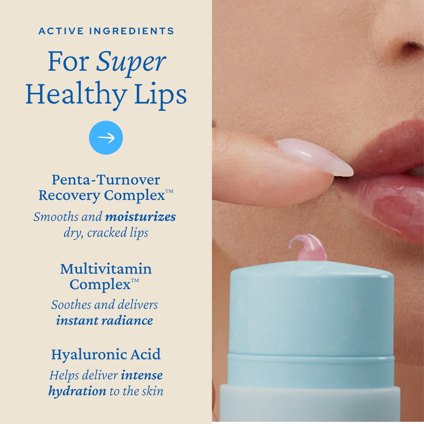 belif Super Knights Lipcerin - Plumping Lip Butter Balm with Hyaluronic Acid & Vitamin C | Hydrating Korean Lip Care for Teens & Women | Glossy Lip Balm | Small Gift