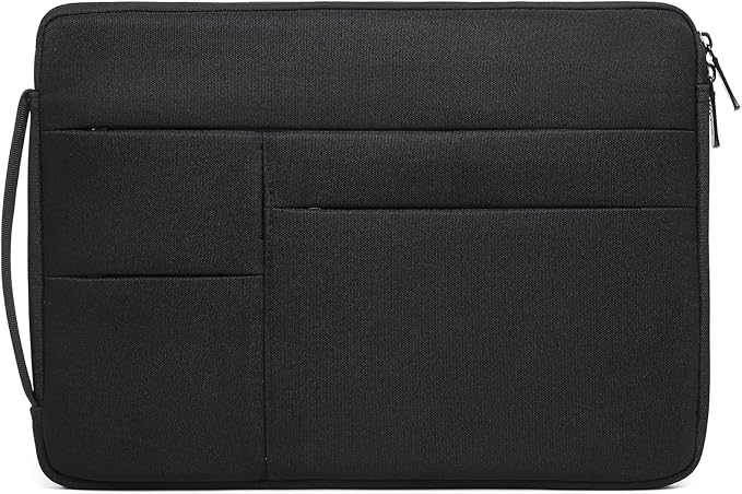 HYZUO 14-15 Inch Laptop Sleeve Bag for MacBook Air 15 M5 A3448 M4 M3 M2 2026-2023, MacBook Pro 15, 15" Surface Laptop, XPS 14/15 Plus, NoteBook Case for 14" HP Dell Lenovo Asus Acer, Black