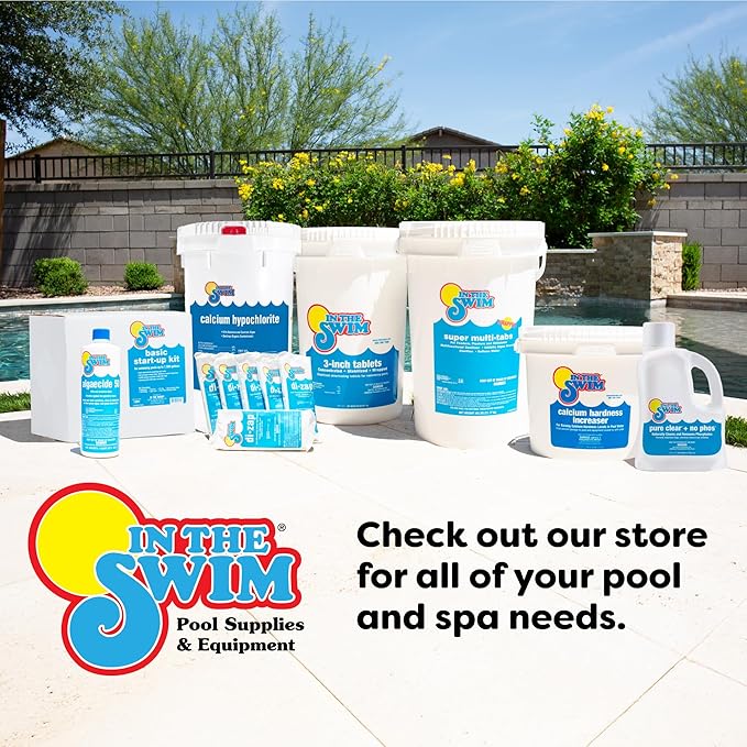 In The Swim Pool Shock – 68% Cal-Hypo Granular Sanitizer for Crystal Clear Water – Defends Against Bacteria, Algae, and Microorganisms - 50 Pounds