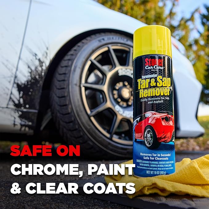 Stoner Car Care 91154-12PK Tarminator Tar, Sap, and Asphalt Remover â Fast Acting Tar and Sap Remover for Cars â Clear Coat Safe Auto Cleaner for Paint, Chrome and Wheels â 10 oz (Pack of 12)