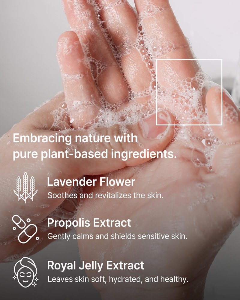 BiBiANG New York in Tilly Body Wash - Korean Body Care for Cleansing & Moisturizing - Hydrating Body Care Formula with Floral Lily Scent, Honey Propolis & Chamomile - 10.82 fl.oz