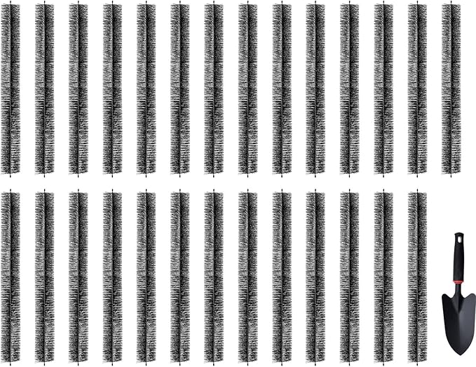 VEVOR Gutter Brush, 4.33 inch Diameter 80 Feet Total Length Gutter Cleaning Tools, Ground-Level Brush Leaf Guard for 5 Inch Gutters, Easily Clear Roof Leaves and Debris, 27 Pack