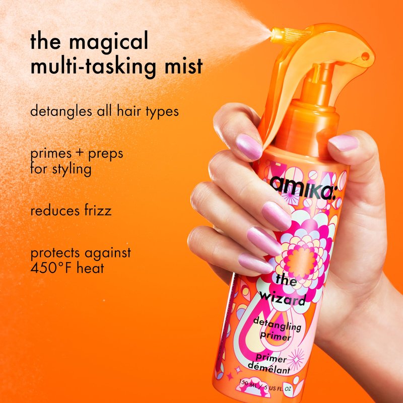 amika the wizard detangling hair primer, 60ml