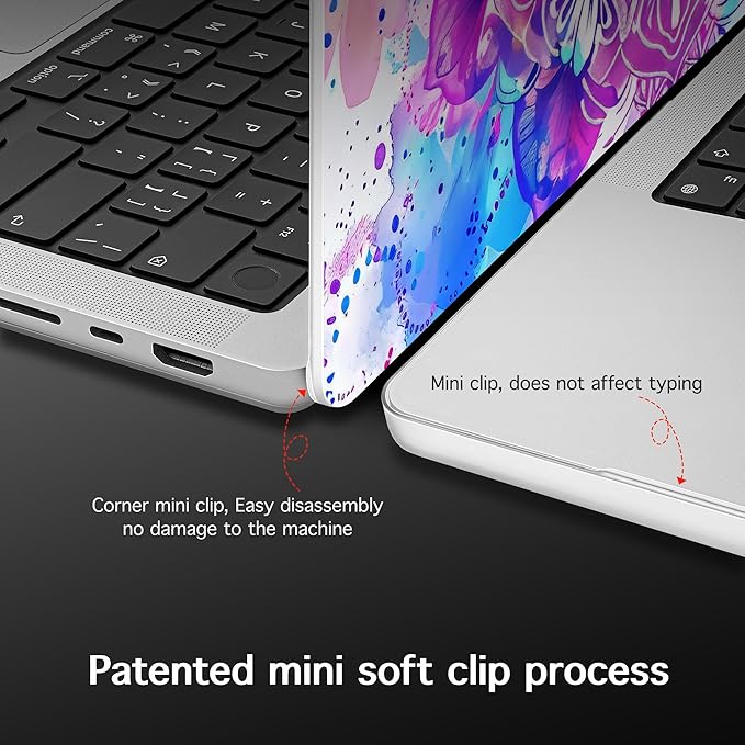 Lepeoac Case for MacBook Pro 16 inch Case 2026-2021 | M5 A3429 A3428 M4 M3 M2 M1 Pro/Max | Protective Hard Shell Laptop Cover with Screen Protector & Keyboard Cover | Mandala