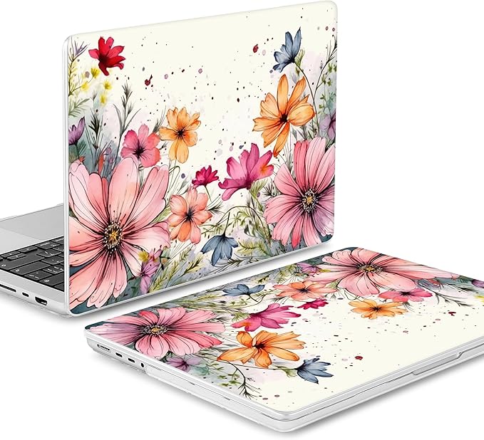Mektron Case for 2026 M5 MacBook Pro 16 inch A3429 A3428 M4 A3403 A3186 M3 A2991 M2 A2780 M1 A2485 (2021-2025) Pro/Max with Liquid Retina XDR, Hard Shell Plastic Laptop Cover, Colorful Floral