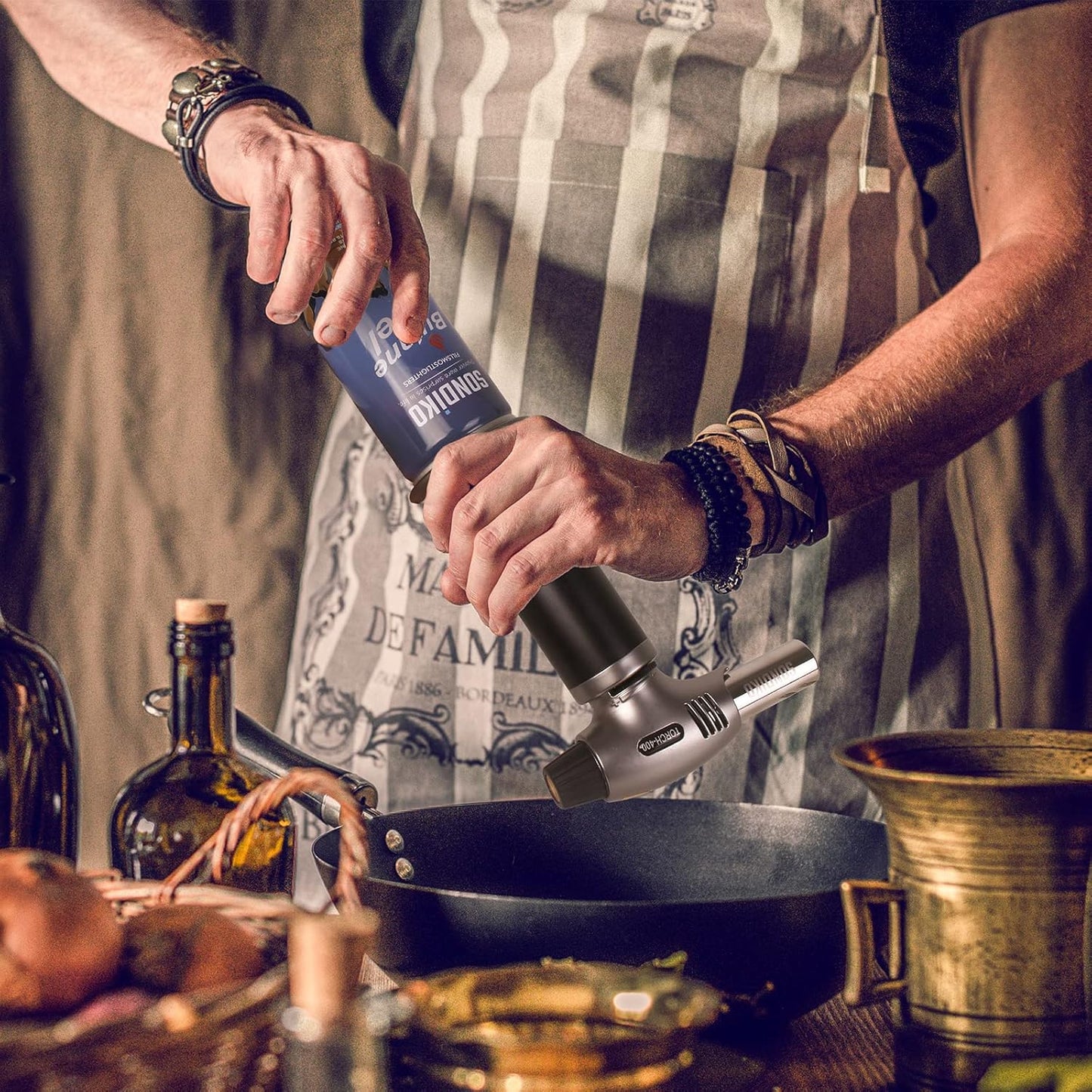 Sondiko Kitchen Torch - Versatile Culinary Tool for Soldering and Cooking | Butane Included