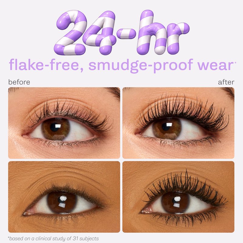 tarte tartelette tubing mascara – Lash Extensions in a Tube, Easy-to-Remove Eye Makeup, Clinically Proven to Volumize & Curl, 24Hr Smudge-Proof Longwear, Vegan & Cruelty-Free, travel size, brown