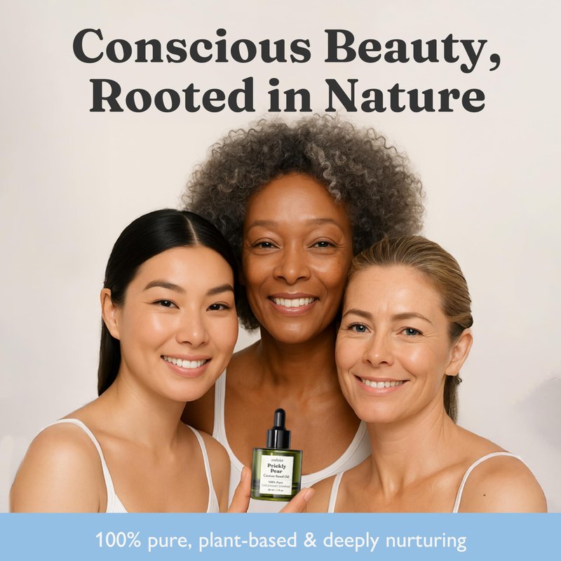 Soulssier Prickly Pear Seed Oil – 100% Pure, Fragrance-Free, Extra Virgin, Cold Pressed & Unrefined | Face Oil for Skin, Hair & Nails | Dry, Sensitive & Mature Skin Deeply Hydrating | 1 oz