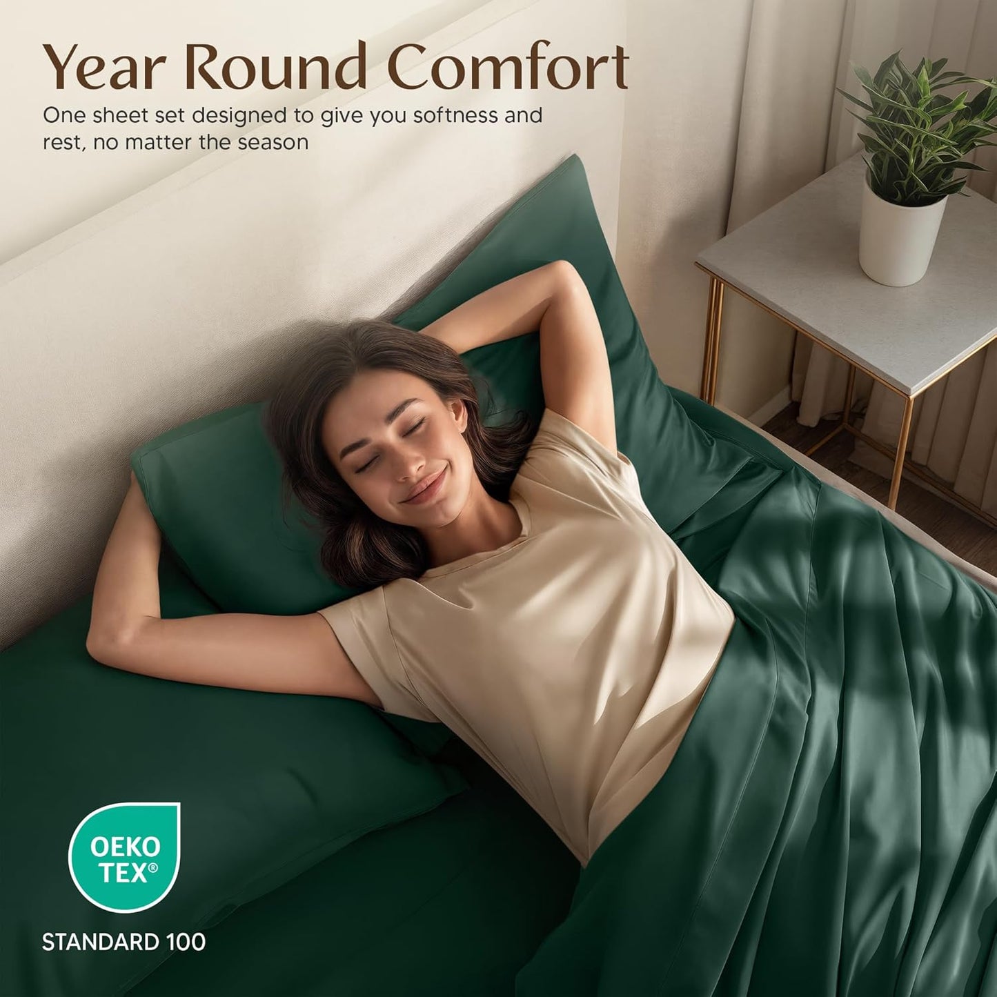 Utopia Bedding Twin XL Sheet Set - Soft Microfiber Bed Sheets with Pillowcase - Oeko Tex Certified (Emerald)