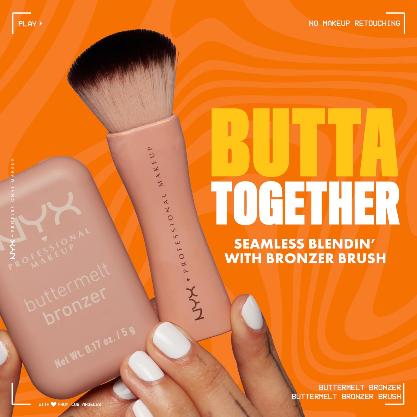 NYX PROFESSIONAL MAKEUP Matte Buttermelt Bronzer, Longwear Face Makeup with Up to 12 Hours of Wear, Vegan Formula - All Butta'D Up (Light Medium Neutral)