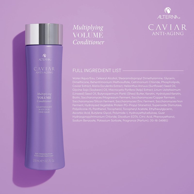 Alterna Haircare CAVIAR Anti-Aging Multiplying Volume Conditioner 8.5Fl Oz | For Fine, Limp or Thin Hair | Create Instant Volume and Thickness | Sulfate Free