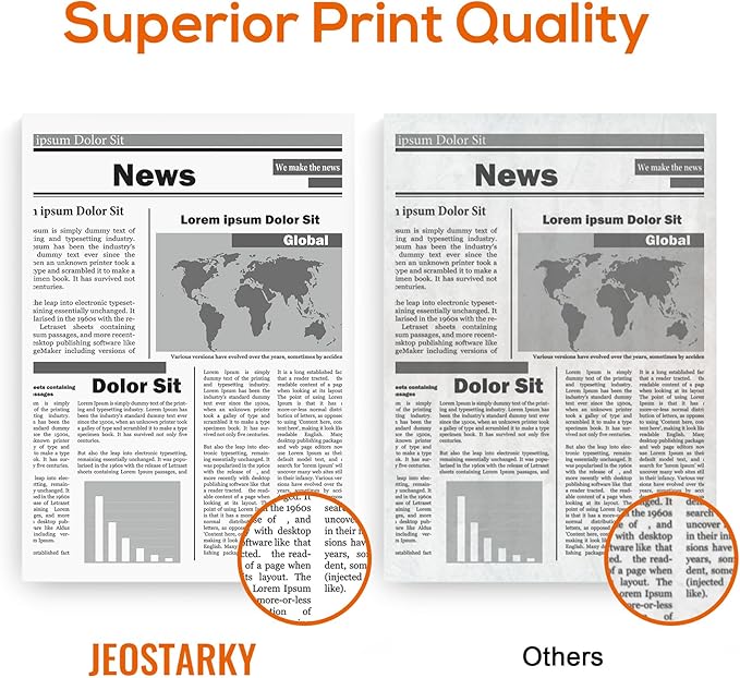 Jeostarky Compatible TN830XL Toner Replacement for Brother TN830XL TN830 XL Toner use with HL-L2460DW HL-L2405W HL-L2400D HL-L2480DW MFC-L2820DW MFC-L2760DW DCP-L2640DW MFC-L2900DW (Black,2 Pack)