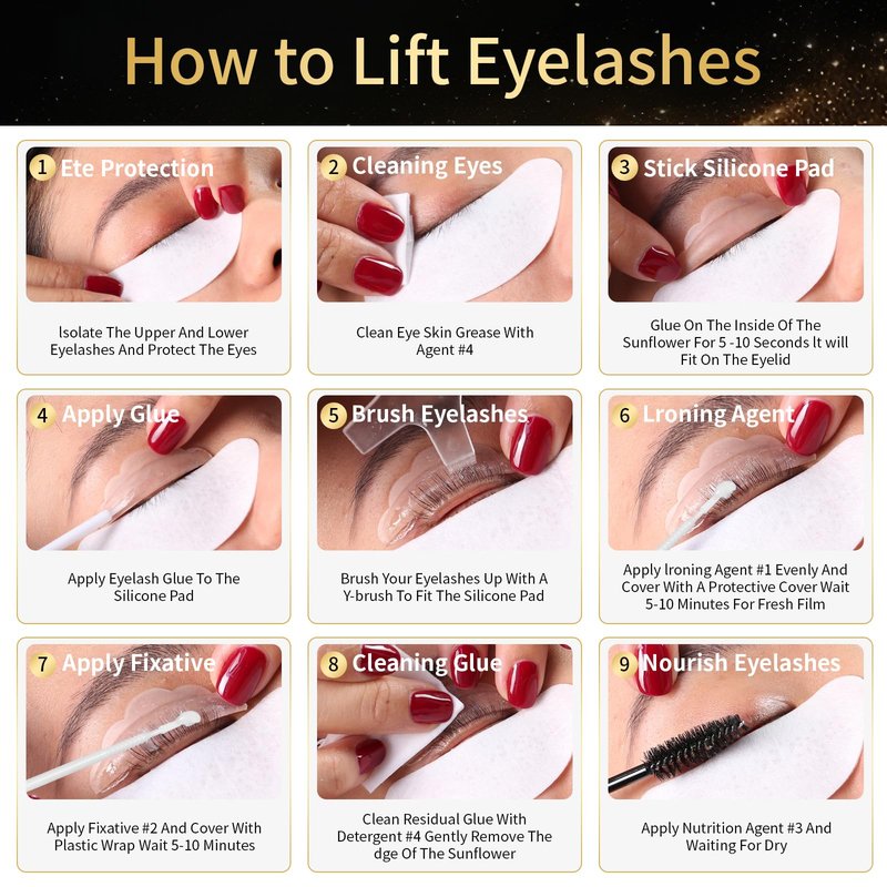DONG RHYME Lash Lift Kit - Plant Extract Eyelash Lift Kit, Professional Salon Grade 2-in-1 Lash and Brow lamination kit, Precise Press Bottle Eyelash Perm Kit