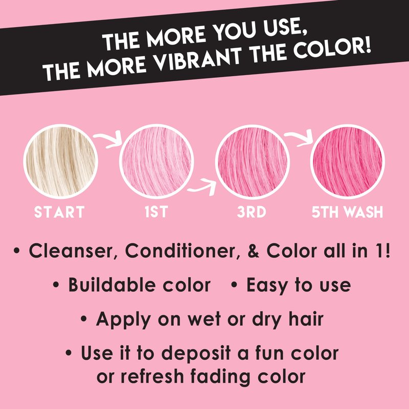 Color Lux Color Cleansing Conditioner, Blush, 3-in-1 Color Depositing Formula, Vegan, Sulfate-Free, Paraben-Free, 8.25 oz