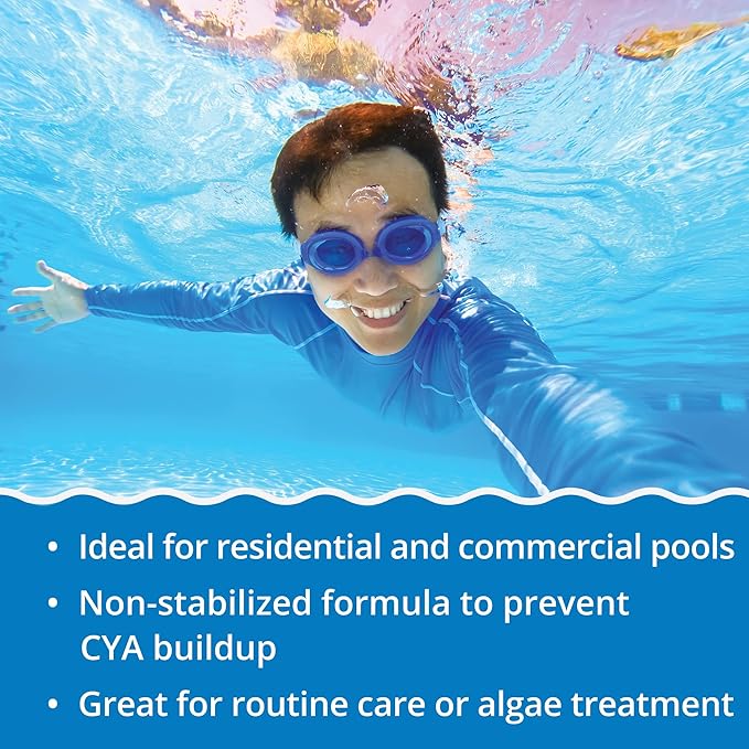 In The Swim Pool Shock – 68% Cal-Hypo Granular Sanitizer for Crystal Clear Water – Defends Against Bacteria, Algae, and Microorganisms - 6 X 1 Pound